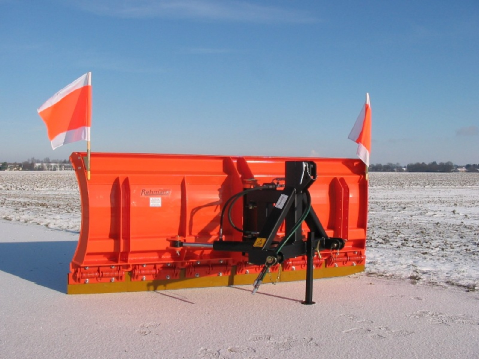 Federklappenschneepflug